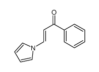 1-phenyl-3-pyrrol-1-ylprop-2-en-1-one结构式