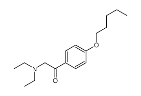 2-(diethylamino)-1-(4-pentoxyphenyl)ethanone结构式