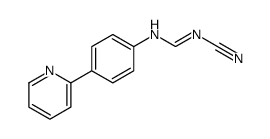 N-cyano-N'-(4-pyridin-2-ylphenyl)methanimidamide结构式