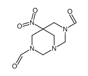 5-nitro-1,3,7-triazabicyclo[3.3.1]nonane-3,7-dicarbaldehyde结构式