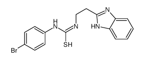 1-[2-(1H-benzimidazol-2-yl)ethyl]-3-(4-bromophenyl)thiourea Structure