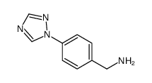 1-[4-(1H-1,2,4-triazol-1-yl)phenyl]methanamine(SALTDATA: HCl) structure