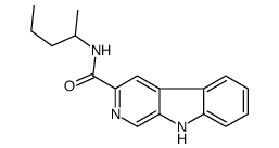 N-pentan-2-yl-9H-pyrido[3,4-b]indole-3-carboxamide结构式