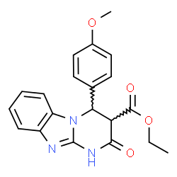 Ethyl 4-(4-methoxyphenyl)-2-oxo-1,2,3,4-tetrahydropyrimido[1,2-a]benzimidazole-3-carboxylate picture