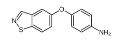 4-(1,2-benzothiazol-5-yloxy)aniline Structure