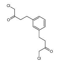 1-chloro-4-[3-(4-chloro-3-oxobutyl)phenyl]butan-2-one Structure