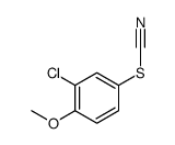 (3-chloro-4-methoxyphenyl) thiocyanate结构式