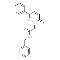 2-(6-oxo-3-phenylpyridazin-1(6H)-yl)-N-(pyridin-3-ylmethyl)acetamide picture