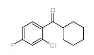 2-CHLORO-4-FLUOROPHENYL CYCLOHEXYL KETONE结构式