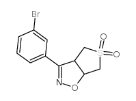 3-(3-bromophenyl)-3a,4,6,6a-tetrahydrothieno[3,4-d][1,2]oxazole 5,5-dioxide结构式