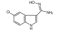 n-hydroxy-5-chloro-1h-indole-3-carboxamidine Structure