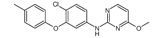 N-[4-chloro-3-(4-methylphenoxy)phenyl]-4-methoxypyrimidin-2-amine Structure