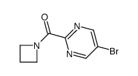 2-(氮杂啶-1-基羰基)-5-溴嘧啶结构式