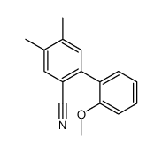 2-(2-methoxyphenyl)-4,5-dimethylbenzonitrile Structure