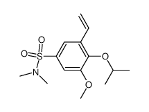 4-Isopropoxy-3-methoxy-N,N-dimethyl-5-vinyl-benzenesulfonamide Structure