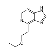 6-(2-ethoxyethyl)-7H-purine结构式