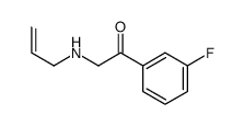 1-(3-fluorophenyl)-2-(prop-2-enylamino)ethanone结构式