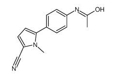 N-[4-(5-cyano-1-methylpyrrol-2-yl)phenyl]acetamide结构式