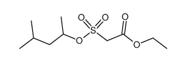 (1,3-Dimethyl-butoxysulfonyl)-acetic acid ethyl ester Structure