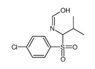 N-[1-(4-chlorophenyl)sulfonyl-2-methylpropyl]formamide结构式
