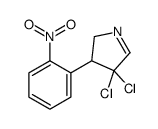 4,4-dichloro-3-(2-nitrophenyl)-2,3-dihydropyrrole结构式