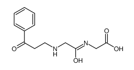 2-[[2-[(3-oxo-3-phenylpropyl)amino]acetyl]amino]acetic acid Structure