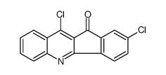2,10-dichloroindeno[1,2-b]quinolin-11-one结构式