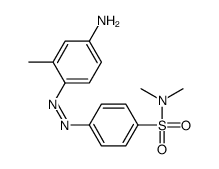 p-[(4-amino-o-tolyl)azo]-N,N-dimethylbenzenesulphonamide结构式