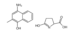 5-oxo-L-proline, compound with 4-amino-2-methyl-1-naphthol (1:1) picture