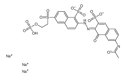 2-[[7-acetamido-1-hydroxy-3-sulpho-2-naphthyl]azo]-6-[[2-(sulphooxy)ethyl]sulphonyl]naphthalene-1-sulphonic acid, sodium salt picture