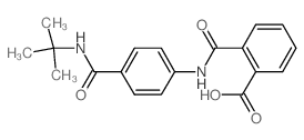 2-({4-[(tert-Butylamino)carbonyl]anilino}carbonyl) benzoic acid结构式