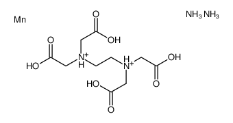 diammonium [[N,N'-ethylenebis[N-(carboxymethyl)glycinato]](4-)-N,N',O,O',ON,ON']manganate(2-) Structure