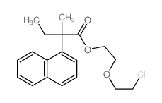 1-Naphthaleneaceticacid, a-ethyl-a-methyl-, 2-(2-chloroethoxy)ethyl ester结构式
