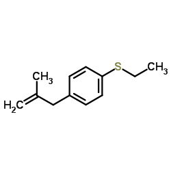 Ethyl 4-(2-methylprop-2-en-1-yl)phenyl sulfide structure