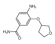4-amino-3-(tetrahydrofuran-3-yloxy)-benzamide结构式