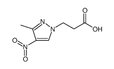 1H-Pyrazole-1-propanoic acid, 3-methyl-4-nitro结构式
