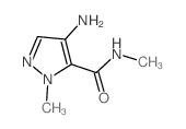 4-氨基-n,1-二甲基-1H-吡唑-5-羧酰胺结构式