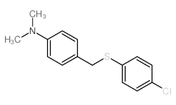 Benzenamine,4-[[(4-chlorophenyl)thio]methyl]-N,N-dimethyl- structure