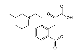 Benzenepropanoic acid, 2-[2-(dipropylamino)ethyl]-6-nitro-α-oxo-结构式