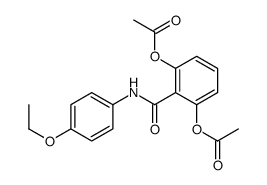 [3-acetyloxy-2-[(4-ethoxyphenyl)carbamoyl]phenyl] acetate Structure