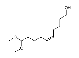 1,1-dimethoxy-10-hydroxy-5Z-decene结构式
