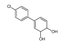 4-(4-chlorophenyl)cyclohexa-3,5-diene-1,2-diol结构式