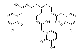 N-[2-[bis[2-[[2-(3-hydroxy-2-oxopyridin-1-yl)acetyl]amino]ethyl]amino]ethyl]-2-(3-hydroxy-2-oxopyridin-1-yl)acetamide Structure