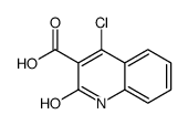 4-氯-2-氧代-1,2-二氢喹啉-3-羧酸结构式