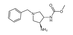 ((3S,4S)-4-Amino-1-benzyl-pyrrolidin-3-yl)-carbamic acid methyl ester Structure