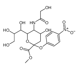 2-O-(p-Nitrophenyl)-α-D-N-glycolylneuraminic Acid Methyl Ester结构式