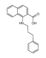 1-(3-phenyl-propylamino)-naphthalene-2-carboxylic acid Structure