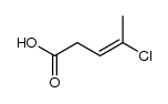 4-chloro-pent-3-enoic acid Structure
