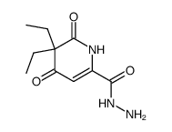 5,5-diethyl-4,6-dioxo-1,4,5,6-tetrahydro-pyridine-2-carboxylic acid hydrazide结构式