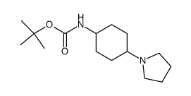 (4-pyrrolidin-1-yl-cyclohexyl)-carbamic acid tert-butyl ester Structure